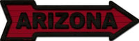 Cardinals Color Arizona Metal Novelty Arrow Sign