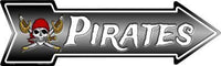 Pirates Metal Novelty Arrow Sign