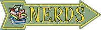 Nerds Metal Novelty Arrow Sign