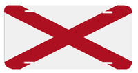 Alabama State Flag Novelty Metal License Plate
