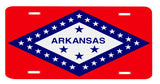 Arkansas State Flag Novelty Metal License Plate