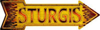 Sturgis Metal Novelty Arrow Sign