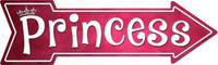 Princess Metal Novelty Arrow Sign