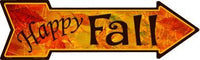 Happy Fall Metal Novelty Arrow Sign