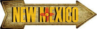 New Mexico State Flag Metal Novelty Arrow Sign