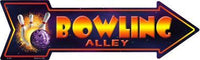 Bowling Alley Metal Novelty Arrow Sign
