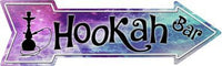 Hookah Bar Metal Novelty Arrow Sign