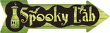 Spooky Lab Metal Novelty Arrow Sign