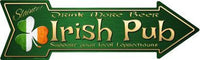 Irish Pub Metal Novelty Seasonal Arrow Sign