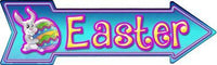 Easter Metal Novelty Seasonal Arrow Sign