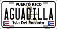 Aguadilla Puerto Rico State Background Metal Novelty License Plate