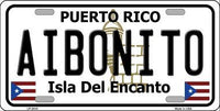 Aibonito Puerto Rico State Background Metal Novelty License Plate
