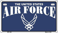 Air Force Metal Novelty Motorcycle License Plate