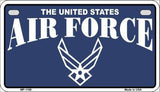 Air Force Metal Novelty Motorcycle License Plate