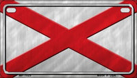 Alabama State Flag Metal Novelty Motorcycle License Plate