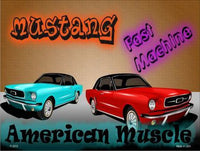 American Muscle Mustang Metal Novelty Parking Sign