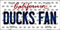 Anaheim Ducks NHL Fan California Novelty State Background Metal License Plate