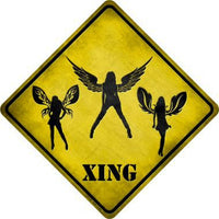 Angels Xing Novelty Metal Crossing Sign