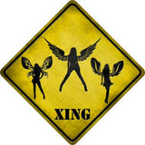 Angels Xing Novelty Metal Crossing Sign