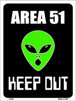 Area 51 Keep Out Metal Novelty Parking Sign