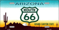 Route 66 Arizona Metal Novelty License Plate