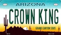 Crown King Arizona Metal Novelty Motorcycle License Plate