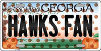 Atlanta Hawks NBA Fan Georgia Novelty State Background Metal License Plate