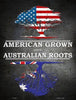 American Grown Australian Roots Metal Novelty Parking Sign