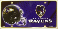 Baltimore Ravens Helmet Logo Novelty Metal License Plate