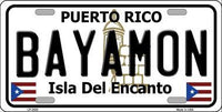 Bayamon State Background Metal Novelty License Plate
