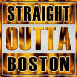 Straight Outta Boston NHL Novelty Metal Square Sign