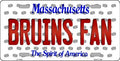 Boston Bruins NHL Fan Massachusetts State Background Novelty Metal License Plate