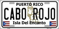 Cabo Rojo Peurto Rico State Background Metal Novelty License Plate