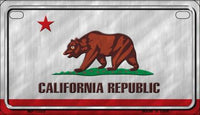 California State Flag Metal Novelty Motorcycle License Plate