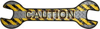 Caution Novelty Metal Wrench Sign