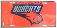 Charlotte Bobcats Jersey Logo Metal Novelty License Plate