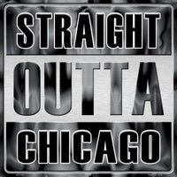 Straight Outta Chicago White Sox MLB Novelty Metal Square Sign