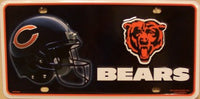 Chicago Bears  Helmet Logo Novelty Metal License Plate