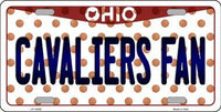 Cleveland Cavaliers NBA Fan Ohio Novelty State Background Metal License Plate