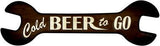 Cold Beer To Go Novelty Metal Wrench Sign