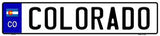 Colorado Novelty Metal European License Plate