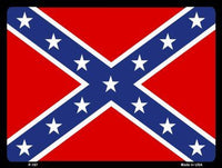 Confederate Flag Metal Novelty Parking Sign