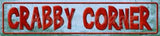 Crabby Corner Metal Novelty Street Sign