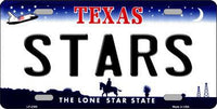 Dallas Stars Texas Novelty State Background Metal License Plate