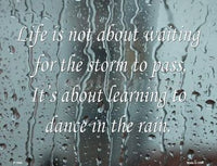 Dance In The Rain Metal Novelty Parking Sign