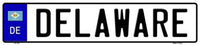 Delaware Novelty Metal European License Plate