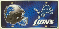 Detroit Lions Helmet Logo Novelty Metal License Plate