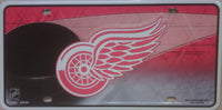 Detroit Red Wings NHL Jersey Logo Metal Novelty License Plate
