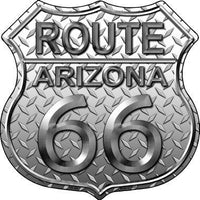 Route 66 Diamond Arizona Metal Novelty Highway Shield