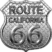 Route 66 Diamond California Metal Novelty Highway Shield